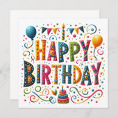 Happy Birthday (Voorkant / Achterkant)