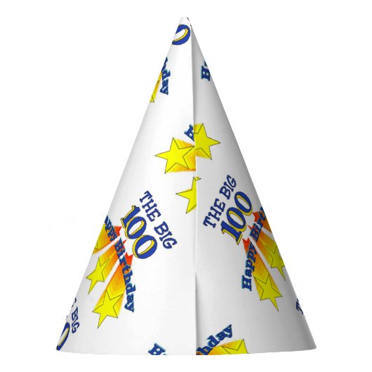 Happy Birthday 100 Feesthoedjes (Achterkant)