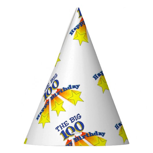 Happy Birthday 100 Feesthoedjes (Links)