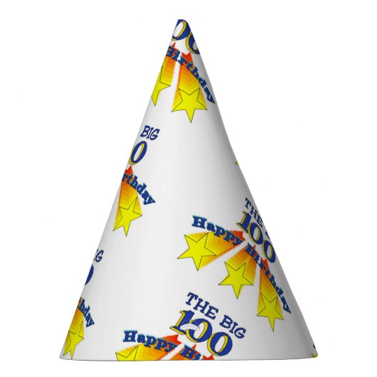 Happy Birthday 100 Feesthoedjes (Rechts)