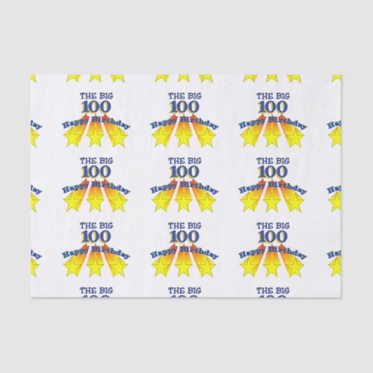 Happy Birthday 100 Tissuepapier (Voorkant)