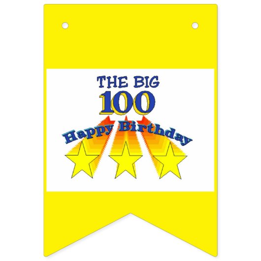 Happy Birthday 100 Vlaggetjes (Tweede vlag)