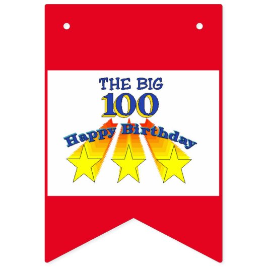 Happy Birthday 100 Vlaggetjes (Eerste vlag)