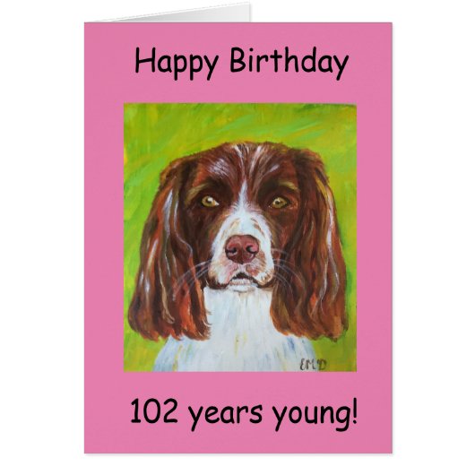 Happy Birthday 102 jaar jong (Voorkant)