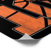 Happy Birthday 10th 10 Year Old Basketball Boys Te Poster (Hoek)