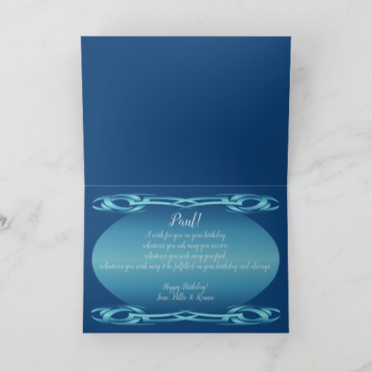 Happy Birthday 1557 Kaart (Binnen)