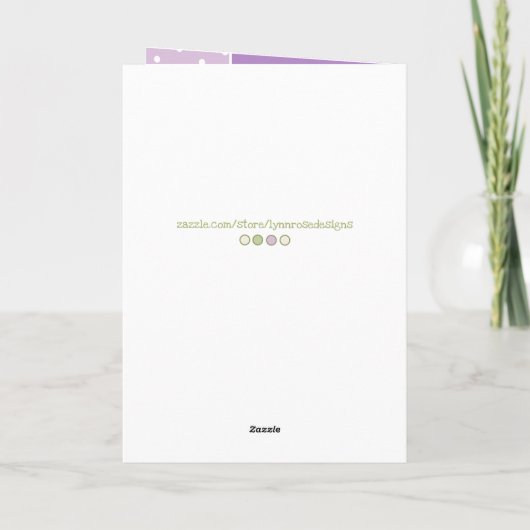 Happy Birthday 16 vandaag paarse en groene Kaart (Achterkant)