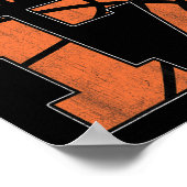 Happy Birthday 17-jarige Basketball Boys Sevente Poster (Hoek)