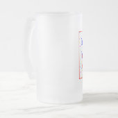 Happy Birthday 21st personalize Matglas Bierpul (Voorkant links)