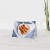 Happy Birthday, 24 augustus, Texas Waffle Kaart (Voorkant)