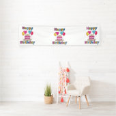 Happy Birthday 2,5x10 Vinyl Banner (Insitu)
