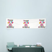 Happy Birthday 2,5x10 Vinyl Banner (Beurs)
