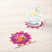 Happy birthday 30e naam en fotopapier onderzetters (Insitu)