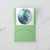 Happy Birthday 3 jaar oud rood, blauw, groene ball Kaart (Binnen)