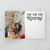 Happy Birthday 3 Photo Folded Greeting Card Kaart (Binnen)