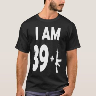 Happy Birthday 40 jaar oud Pistool militair riffle T-shirt