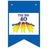 Happy Birthday 40th Birthday Vlaggetjes (Derde vlag)