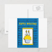 Happy Birthday 40th Briefkaart (Voorkant / Achterkant)