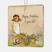 Happy Birthday 4 jaar oud Keramisch Ornament (Links)