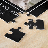 Happy Birthday 4 Photo Collage Legpuzzel (Zijkant)