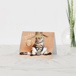 Happy Birthday 50 en een geweldige verjaardag Kaart