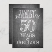 Happy Birthday - 50 jaar en verbluffend (Voorkant / Achterkant)