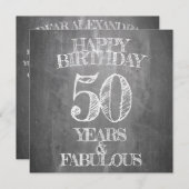 Happy Birthday - 50 jaar en verbluffend (Voorkant / Achterkant)