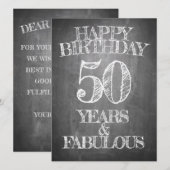 Happy Birthday - 50 jaar en verbluffend (Voorkant / Achterkant)