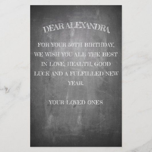 Happy Birthday - 50 jaar en verbluffend (Achterkant)