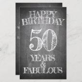 Happy Birthday - 50 jaar en verbluffend (Voorkant / Achterkant)