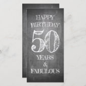 Happy Birthday - 50 jaar en verbluffend (Voorkant / Achterkant)