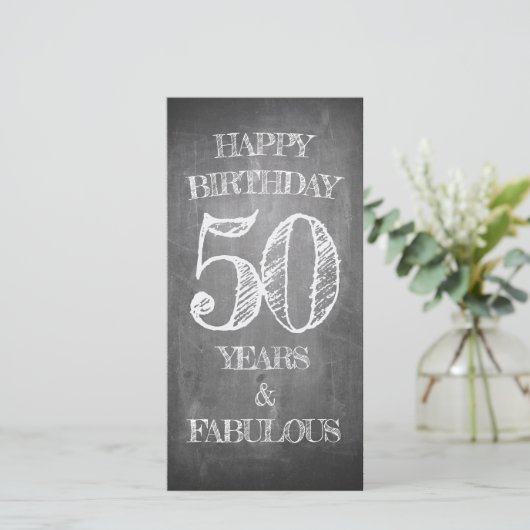 Happy Birthday - 50 jaar en verbluffend (Staand voorkant)