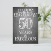 Happy Birthday - 50 jaar en verbluffend (Staand voorkant)