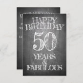 Happy Birthday - 50 jaar en verbluffend (Voorkant / Achterkant)