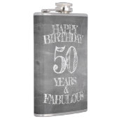 Happy Birthday - 50 jaar en verbluffend Heupfles (Rechts)