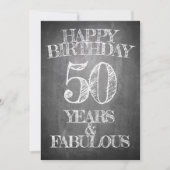 Happy Birthday - 50 jaar en verbluffend Kaart (Voorkant)