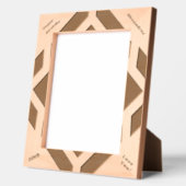 Happy Birthday 50e moderne houten Afbeelding Gegraveerde Lijstjes (Links)