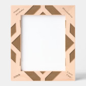 Happy Birthday 50e moderne houten Afbeelding Gegraveerde Lijstjes (Voorkant)