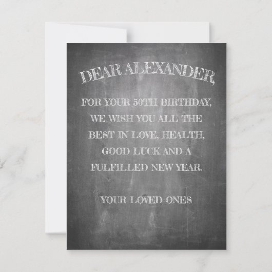 Happy Birthday - 60 jaar & verbluffend in alkboar (Achterkant)