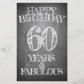 Happy Birthday - 60 jaar & verbluffend in alkboar (Voorkant)