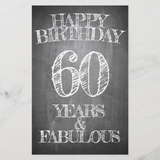 Happy Birthday - 60 jaar & verbluffend in alkboar (Voorkant)