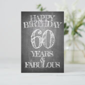 Happy Birthday - 60 jaar & verbluffend in alkboar (Staand voorkant)