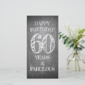 Happy Birthday - 60 jaar & verbluffend in alkboar (Staand voorkant)