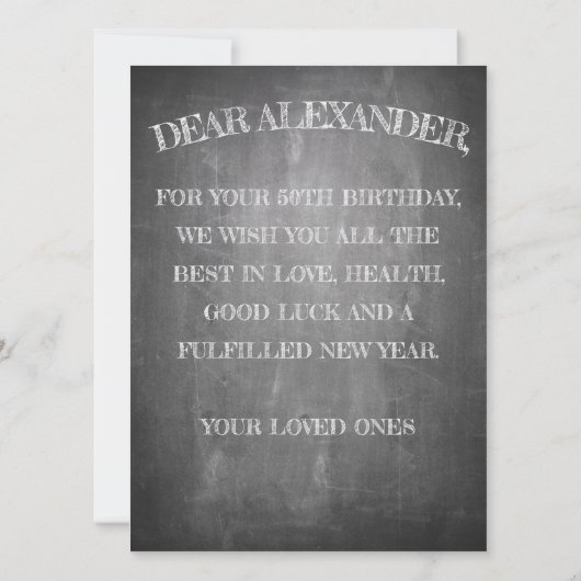 Happy Birthday - 60 jaar & verbluffend in alkboar (Achterkant)