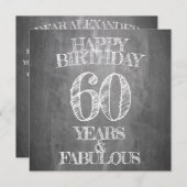 Happy Birthday - 60 jaar & verbluffend in alkboar (Voorkant / Achterkant)