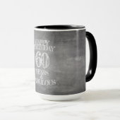 Happy Birthday - 60 jaar & verbluffend in alkboar Mok (Voorkant rechts)