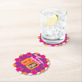 Happy birthday 60e naam en fotopapier onderzetters (Insitu)