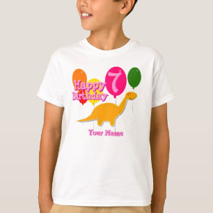 Happy Birthday 7 Years Party ballonvaars T-shirt
