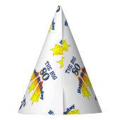 Happy Birthday 80 jaar oud Feesthoedjes (Achterkant)