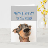 Happy Birthday 80th Secret to look Younger Fun Kaart (Gele Bloem)